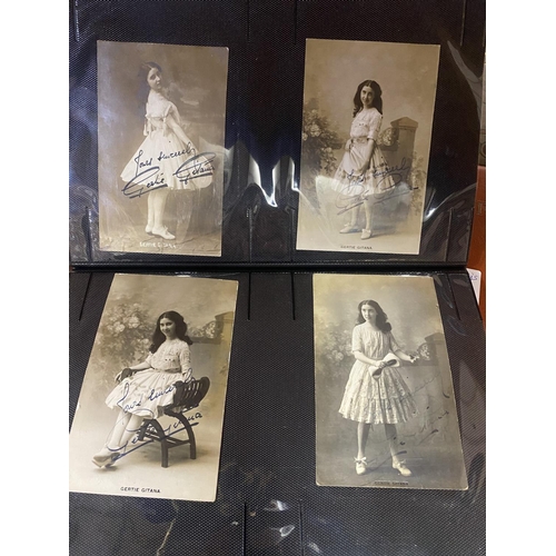 239 - AN ALBUM OF 115 GERTIE GITANA POST CARDS