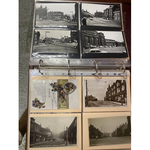 248 - AN ALBUM OF 132 BURSLEM, PENKHILL AND NEWCASTLE POSTCARDS