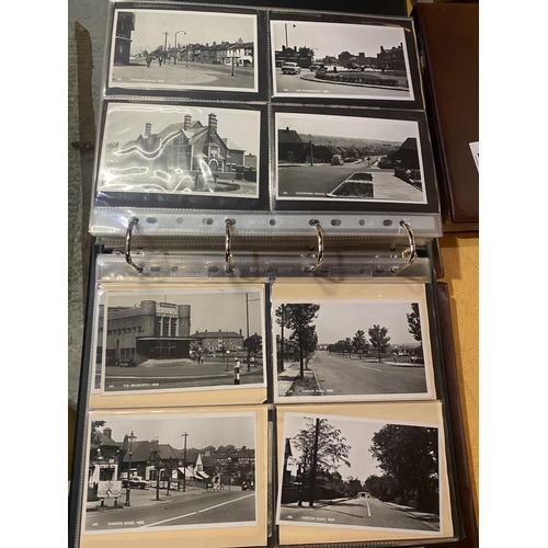 251 - AN ALBUM OF 235 POSTCARDS FEATURING LONGTON, DRESDEN, NORMACOT, MEIR AND ROUGH CLOSE