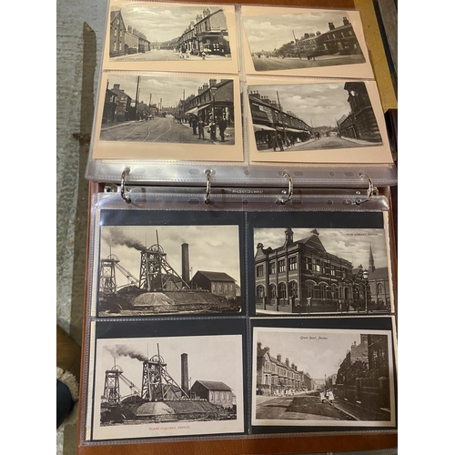 253 - AN ALBUM CONTAINING 96 POSTCARDS OF HARTSHILL AND FENTON