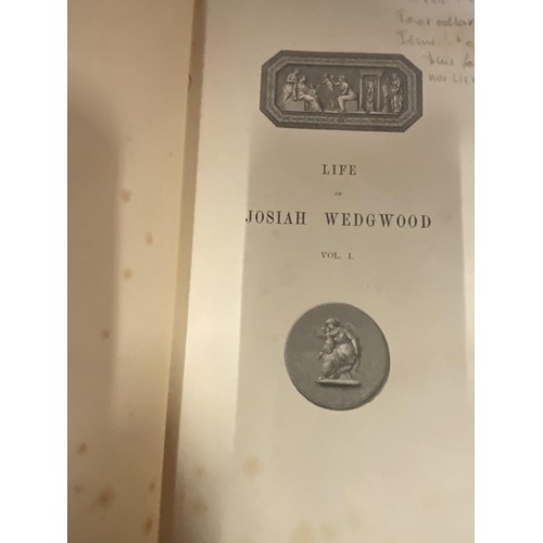 283 - 'THE LIFE AND WORKS OF JOSIAH WEDGWOOD' VOLUME ONE PUBLISHED 1865 (NUMBER 572)