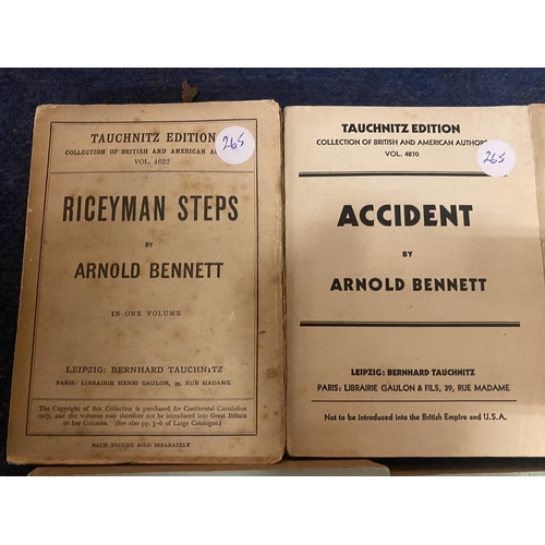 292 - TEN VINTAGE PAPERBACK BOOKS TO INCLUDE FOUR BY ARNOLD BENNETT AND SIX VOLUMES OF SHROPSHIRE COUNTY R... 