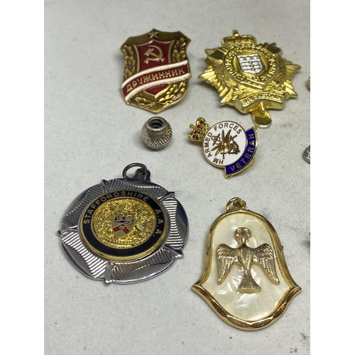 577 - A COLLECTION OF VARIOUS BADGES