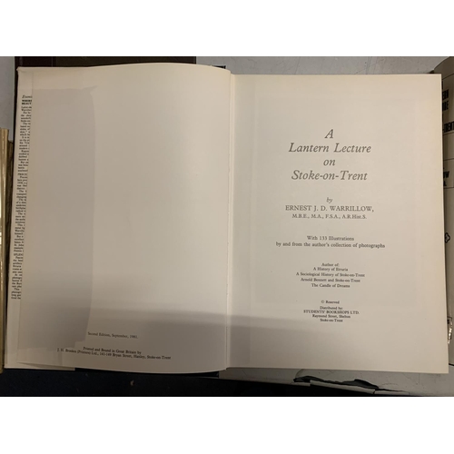 845 - A LANTERN LECTURE ON STOKE ON TRENT BY E.D.J. WARRILLOW 2ND EDITION 1981