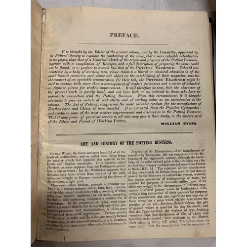 846 - THE POTTERS EXAMINER AND WORKMANS ADVOCATE VOLUMES ONE, TWO AND THREE 1846