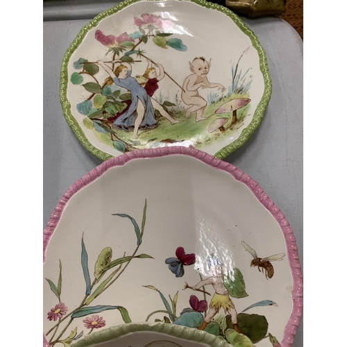 106 - AN ASSORTMENT OF DECORATIVE CERAMIC PLATES DEPICTING ELVES