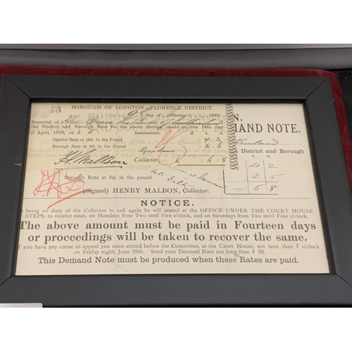 28 - A PAIR OF DUKE OF SUTHERLAND SIGNED RECEIPTS