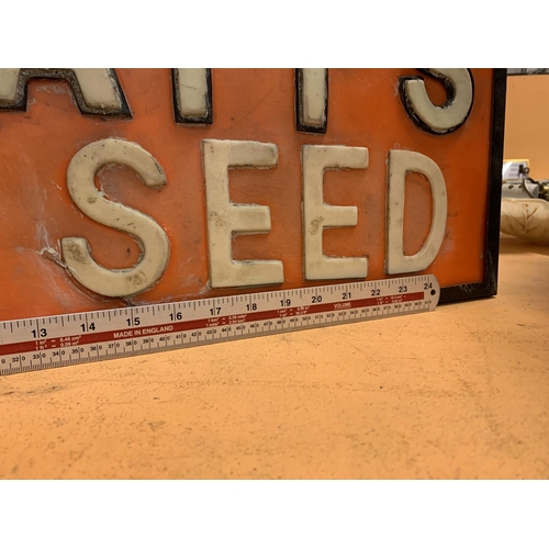 38 - A 'SPRATT'S BIRD SEED' ILLUMINATED LIGHT BOX SIGN