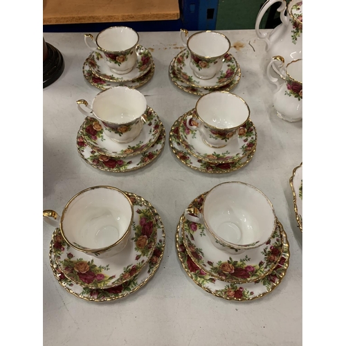 5 - A ROYAL ALBERT 'OLD COUNTRY ROSES' TEA SERVICE TO INCLUDE SIX TRIOS