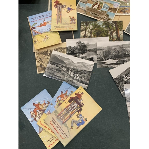 76 - A LARGE QUANTITY OF APPROX 215 VINTAGE POSTCARDS FROM THE 1950'S/60'S AND 70'S TO MAINLY INCLUDE SCO... 