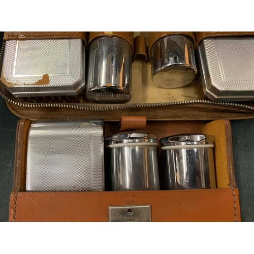 93 - TWO CASED VINTAGE GENTS GROOMING KITS