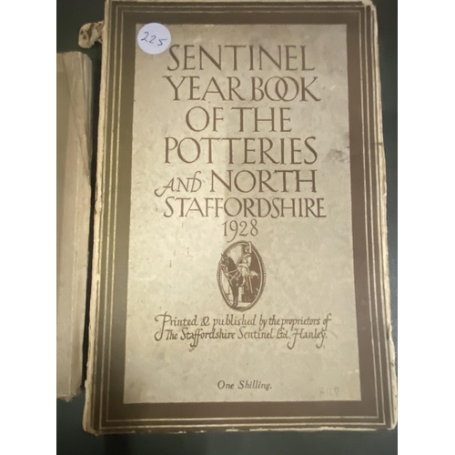 261 - A COX'S ANNUAL POTTERIES YEARBOOK 1024 AND A SENTINEL YEAR BOOK OF THE POTTERIES AND NORTH STAFFORDS... 