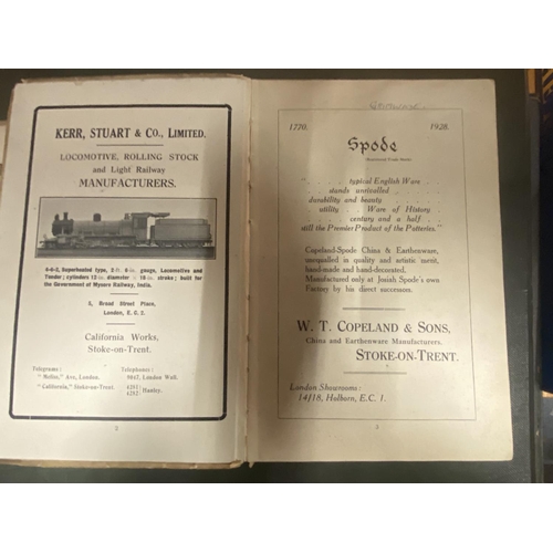 261 - A COX'S ANNUAL POTTERIES YEARBOOK 1024 AND A SENTINEL YEAR BOOK OF THE POTTERIES AND NORTH STAFFORDS... 