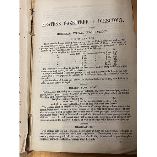 267 - A KEATES GAZETTEER AND DIRECTORY OF THE STAFFORDSHIRE POTTERIES, NEWCASTLE AND DISTRICT 1892-1893