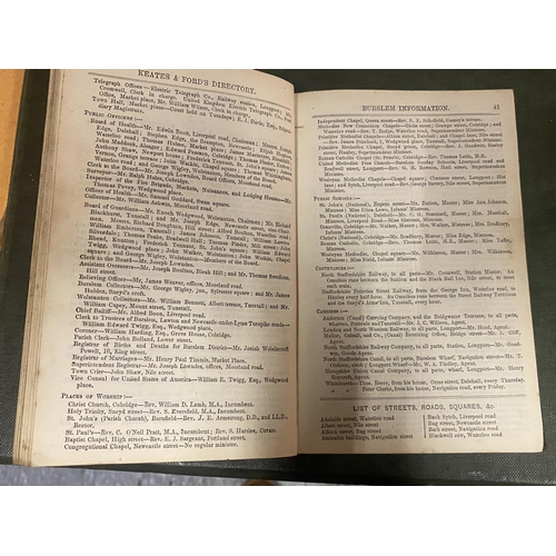 269 - A KEATES AND FORDS POTTERIES AND NEWCASTLE DIRECTORY 1867