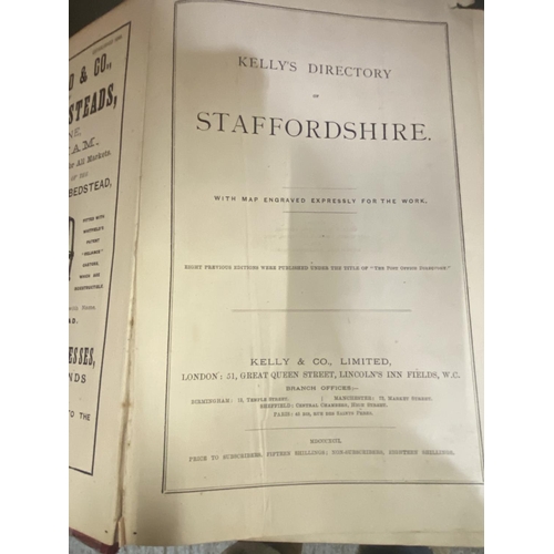 274 - A KELLYS DIRECTORY OF STAFFORDSHIRE 1892