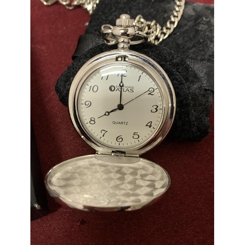 598 - TWO MODERN POCKET WATCHES