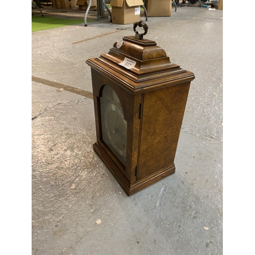 627 - A WALNUT CASED 'ELLIOTT, LONDON' CHIMING MANTEL CLOCK