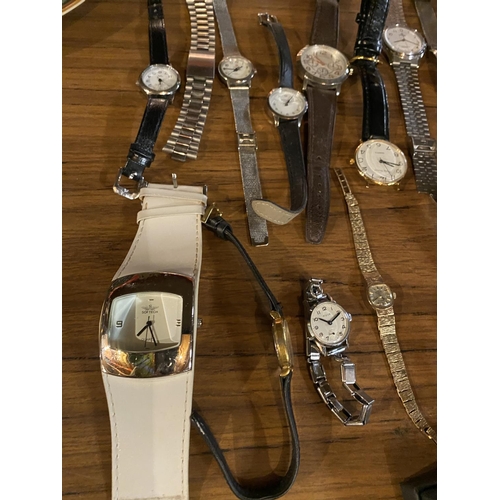 630 - A QUANTITY OF LADIES AND GENTLEMEN'S WRISTWATCHES TO INCLUDE SOME VINTAGE EXAMPLES