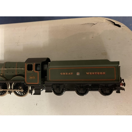 222 - AN OO GAUGE 'ISAMBARD KINGDOM BRUNEL 4073' 4-6-0 LOCOMOTIVE WITH A GWR COAL TENDER