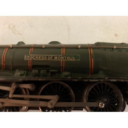 228 - AN OO GAUGE 'DUCHESS OF MONTROSE 46232' 4-6-2 LOCOMOTIVE AND COAL TENDER