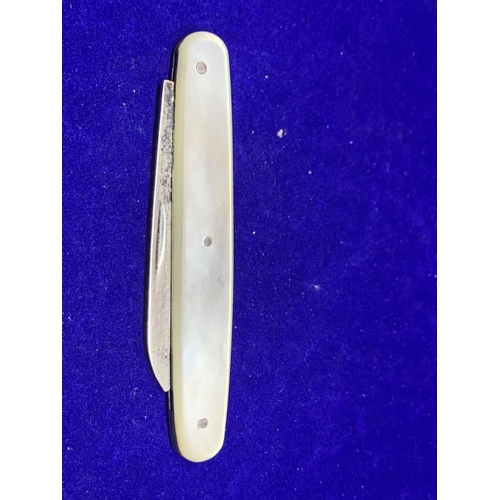 622 - A HALLMARKED SILVER FRUIT KNIFE