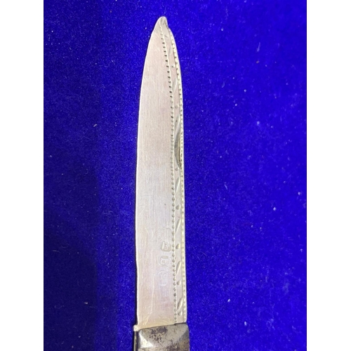 623 - A HALLMARKED SILVER FRUIT KNIFE