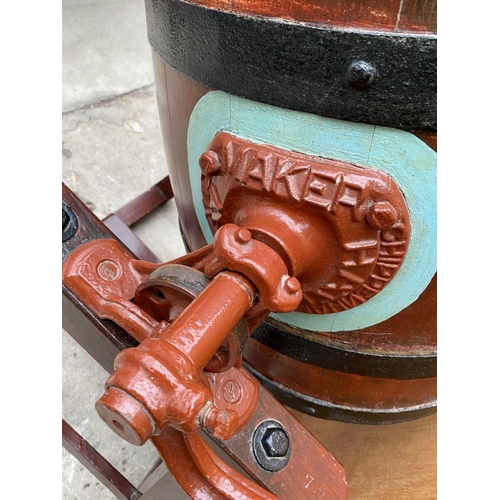 1201 - A VINTAGE BUTTER CHURN MAKERS CHIPPENHAM ENGLAND HATHAWAY