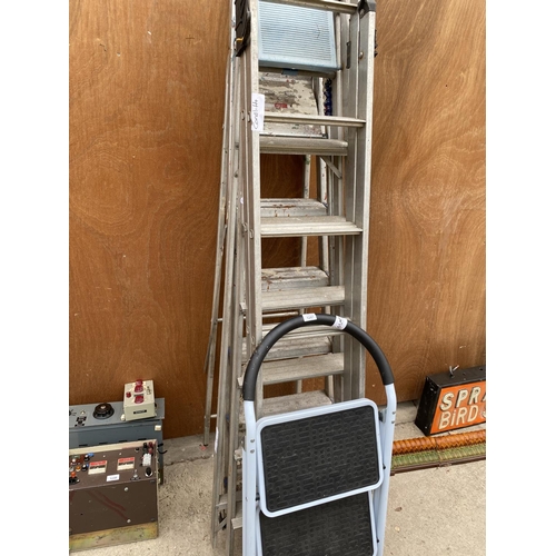 1247 - FOUR SETS OF STEP LADDERS