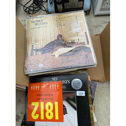 1278 - A LARGE COLLECTION OF LP RECORDS