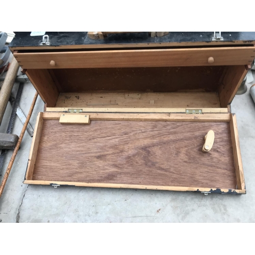 1294 - TWO VINTAGE JOINERS TOOL CHESTS