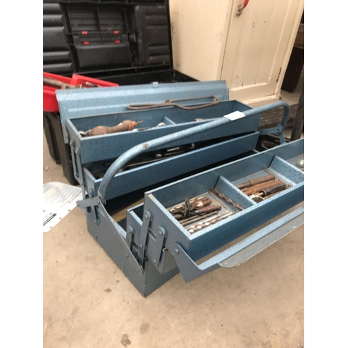 1301 - TWO TOOL BOXES TO INCLUDE THE CONTENTS SUCH AS HAMMERS AND SPANNERS ETC