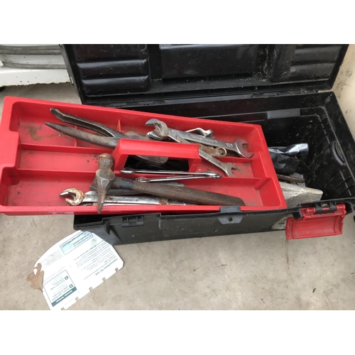 1301 - TWO TOOL BOXES TO INCLUDE THE CONTENTS SUCH AS HAMMERS AND SPANNERS ETC