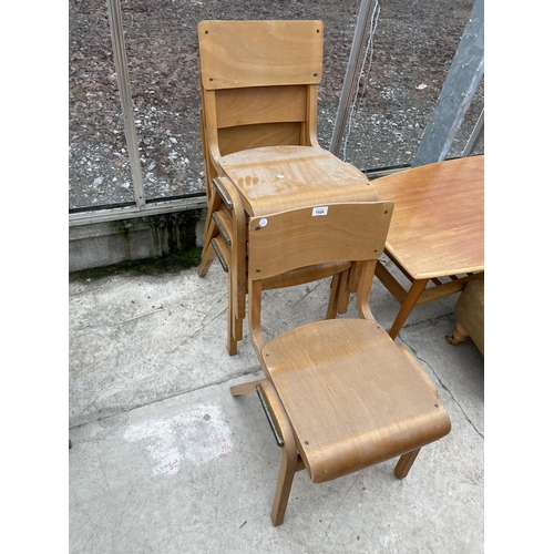 1926 - FOUR MID 20TH CENTURY CHILDS SCHOOL CHAIRS