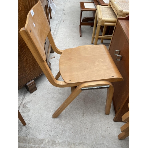 1935 - FOUR MID 20TH CENTURY CHILDS SCHOOL CHAIRS