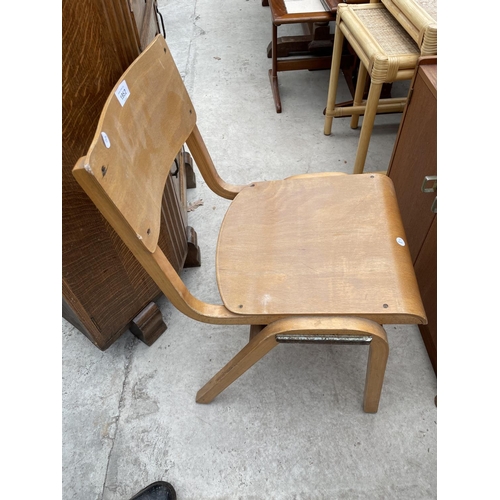 1952 - FOUR MID 20TH CENTURY CHILDS SCHOOL CHAIRS