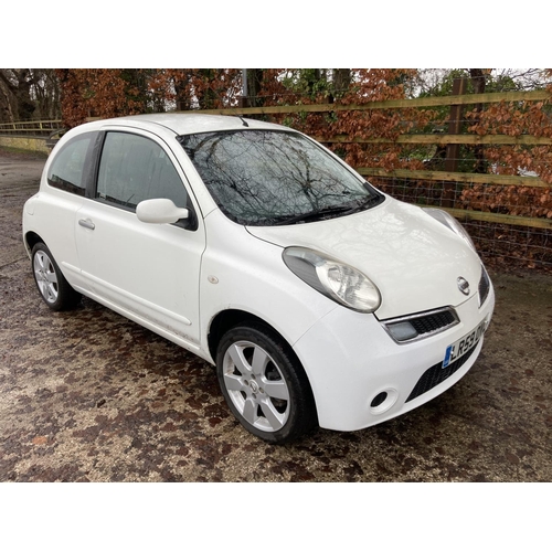 1210 - A 2009 NISSAN MICRA - LR59 OVL, AUTOMATIC, FULL MOT, 1.3 ENGINE, 38,000 MILES, 3 DOOR, PETROL.