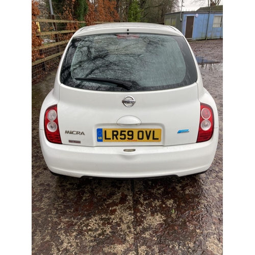 1210 - A 2009 NISSAN MICRA - LR59 OVL, AUTOMATIC, FULL MOT, 1.3 ENGINE, 38,000 MILES, 3 DOOR, PETROL.