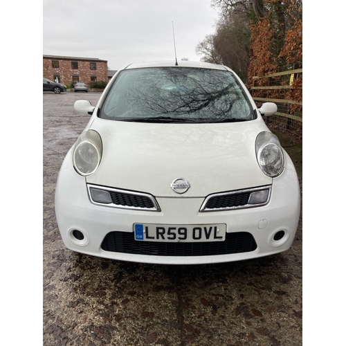 1210 - A 2009 NISSAN MICRA - LR59 OVL, AUTOMATIC, FULL MOT, 1.3 ENGINE, 38,000 MILES, 3 DOOR, PETROL.