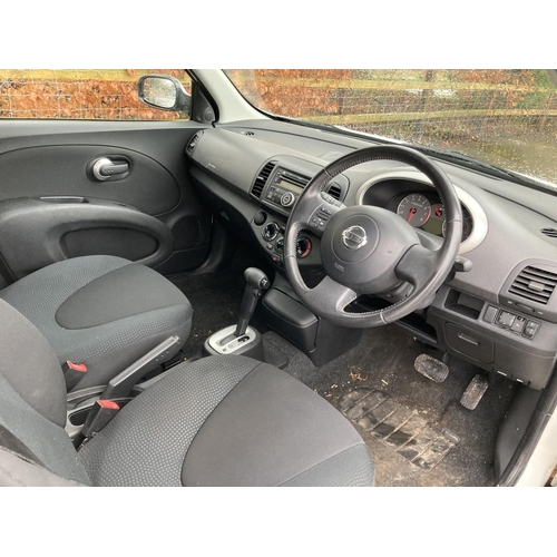 1210 - A 2009 NISSAN MICRA - LR59 OVL, AUTOMATIC, FULL MOT, 1.3 ENGINE, 38,000 MILES, 3 DOOR, PETROL.