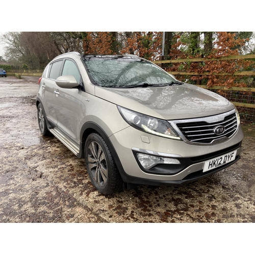 1250 - A 2012 KIA SPORTAGE HK12 DYF, MANUAL, 2 LITRE ENGINE, MOT EXPIRED, 138,000 MILES, DIESEL, SUN ROOF.