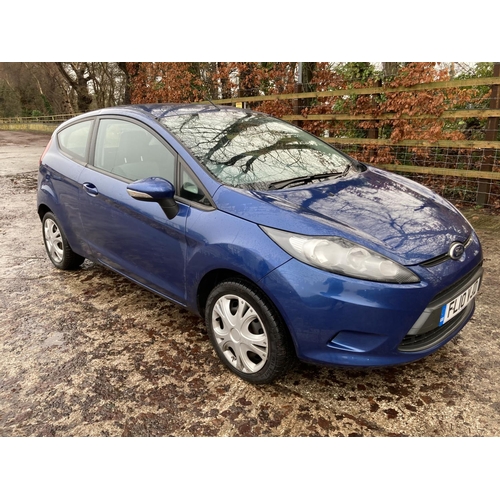 1290 - A 2010 FORD FIESTA FL10 VJD, 1.4 TDCI DIESEL, 9 SERVICE STAMPS, 3 DOOR.