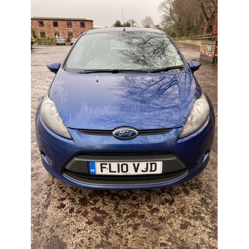 1290 - A 2010 FORD FIESTA FL10 VJD, 1.4 TDCI DIESEL, 9 SERVICE STAMPS, 3 DOOR.