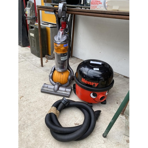 1321 - TWO HOOVERS TO INCLUDE A DYSON DC24 AND A HENRY