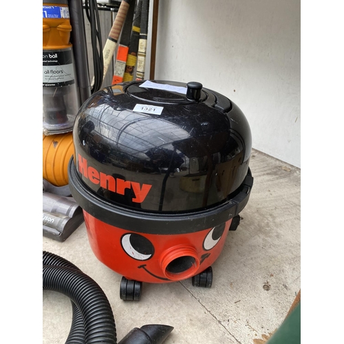 1321 - TWO HOOVERS TO INCLUDE A DYSON DC24 AND A HENRY