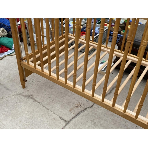 1420 - A MAMAS AND PAPAS FOUR POSTER COT BED