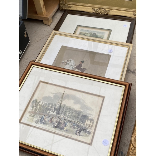 1430 - AN ASSORTMENT OF FRAMED PRINTS AND PICTURES