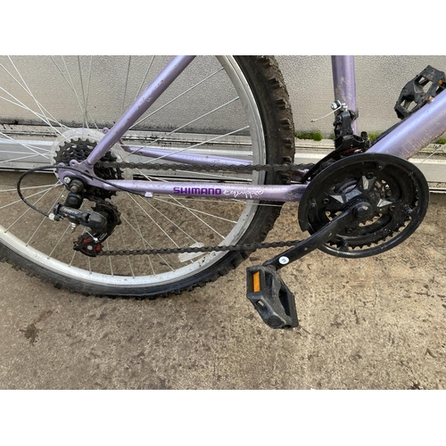 1532 - A PURPLE APOLLO LADIES BIKE WITH 18 SPEED SHIMANO GEAR SYSTEM