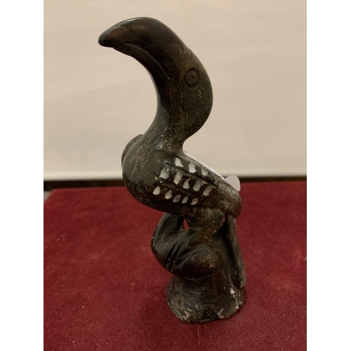 80 - A STONE CARVED TOUCAN