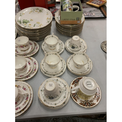 104 - AN ASSORTMENT OF CHINA TO INCLIUDE ROYAL STAFFORD, ARGYLE ETC